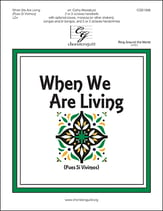 When We Are Living Handbell sheet music cover